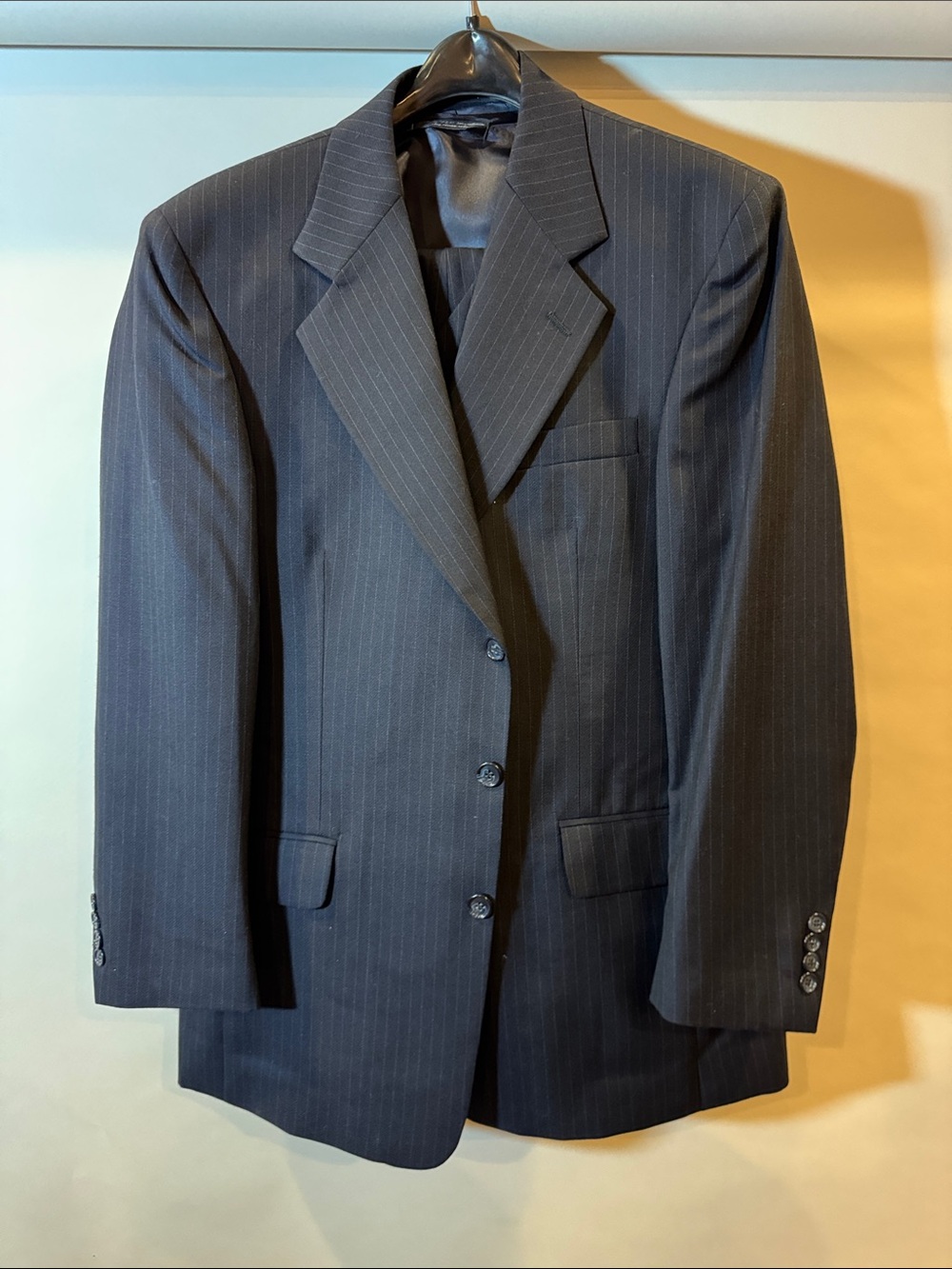 Gianfranco Ruffini Men's Pinstripe Suit - Navy